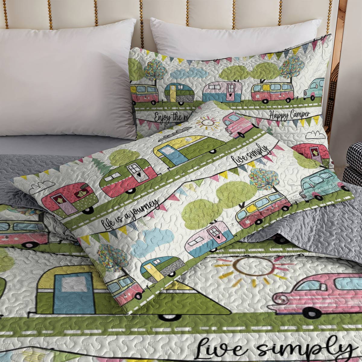 Shineful All Season Quilt 3-Piece Set Enjoy the Ride