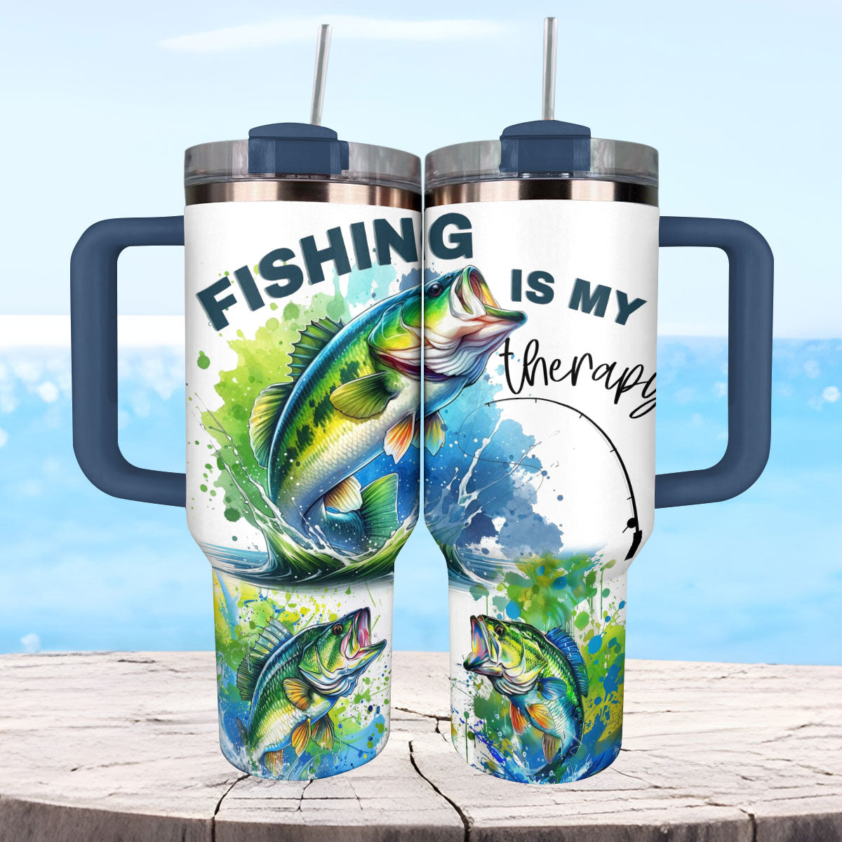 Shineful Tumbler Therapy Fishing