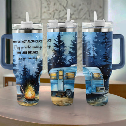 Shineful Tumbler We Go Camping