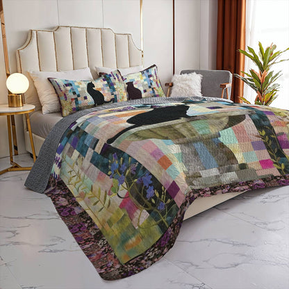 Shineful All Season Quilt 3-Piece Set Whisker Wonderland