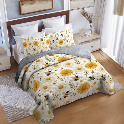 Shineful All Season Quilt 3-Piece Set Daisy Bee