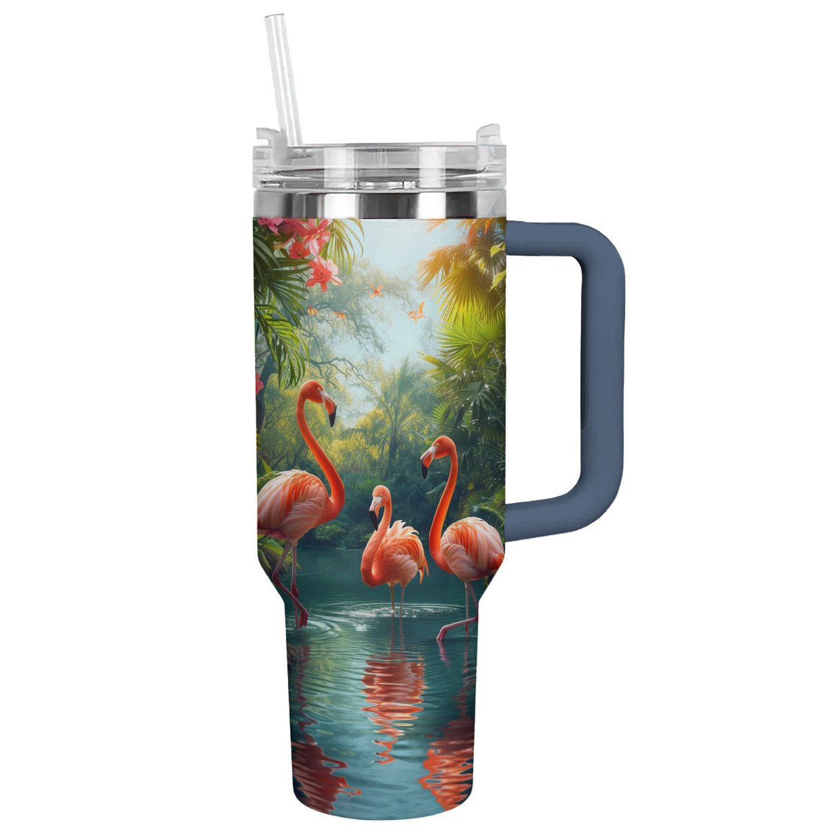 Shineful Tumbler Flamingo Flamingoes In Jungle