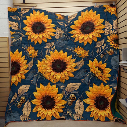 Glänzende, leuchtende Sonnenblumen 