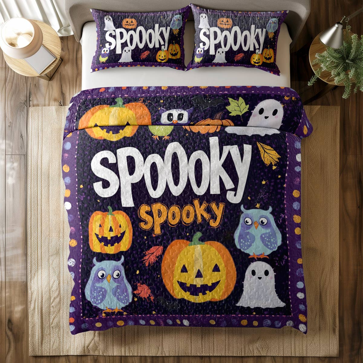 Shineful All Season Quilt 3-Piece Set Spooky