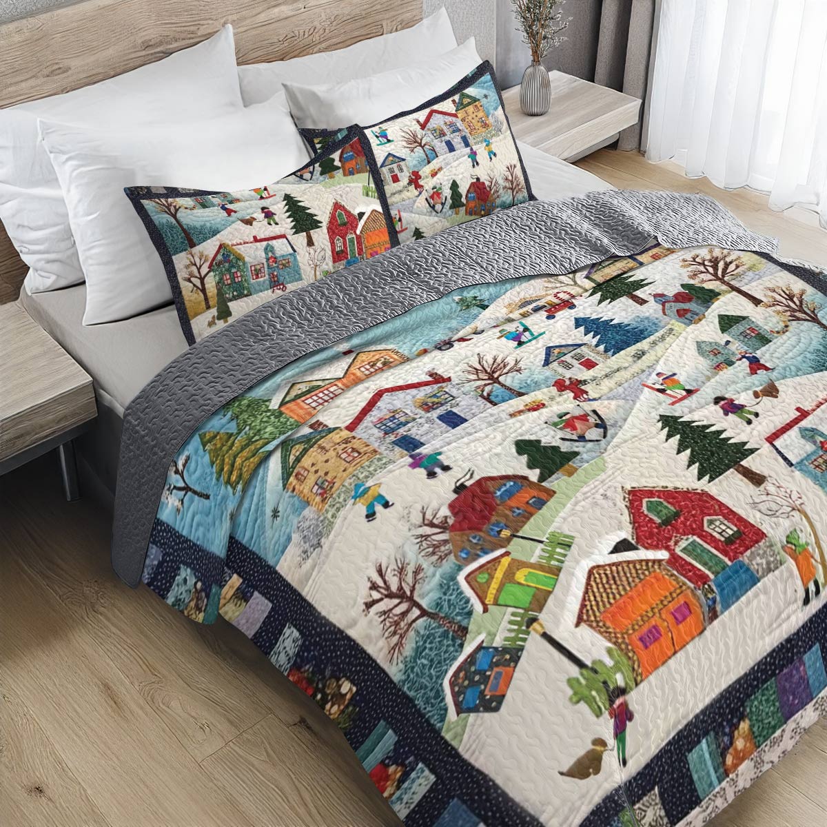 Shineful All Season Quilt 3-teiliges Set Mistletoe Magic