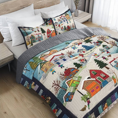 Shineful All Season Quilt 3-Piece Set Mistletoe Magic