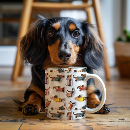 Shineful Ceramic Mug Naughty Dachshunds