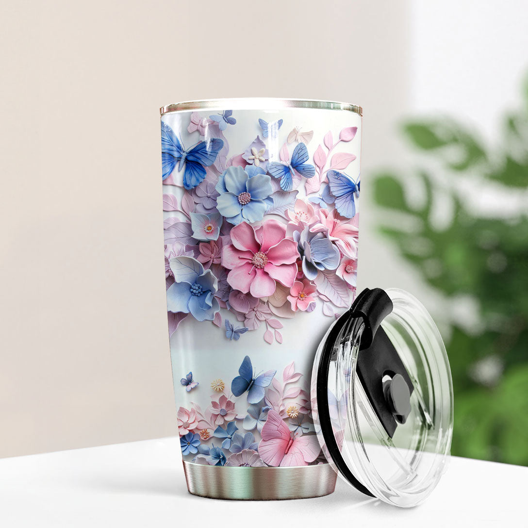 Verre à vin Shineful 20 oz Papillon Fleur