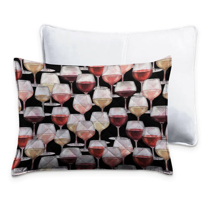 Shineful Quilt 3-Piece Set Wine Pattern