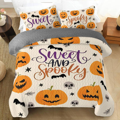 Shineful All Season Quilt 3-Piece Set Sweet & Spooky