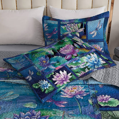 Shineful All Season Quilt 3-Piece Set Lilypad Serenity