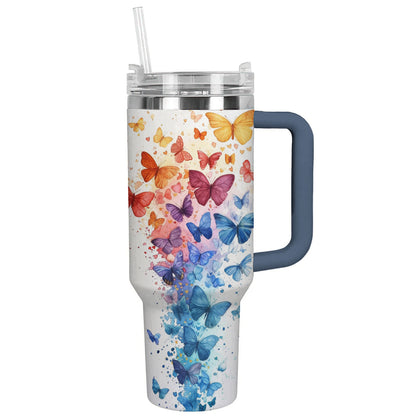 Shiny Tumbler Bunte Schmetterlinge