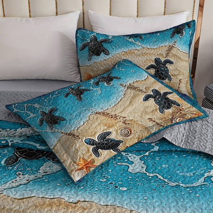 Shineful All Season Quilt 3-Piece Set Sea Turtle Vacation