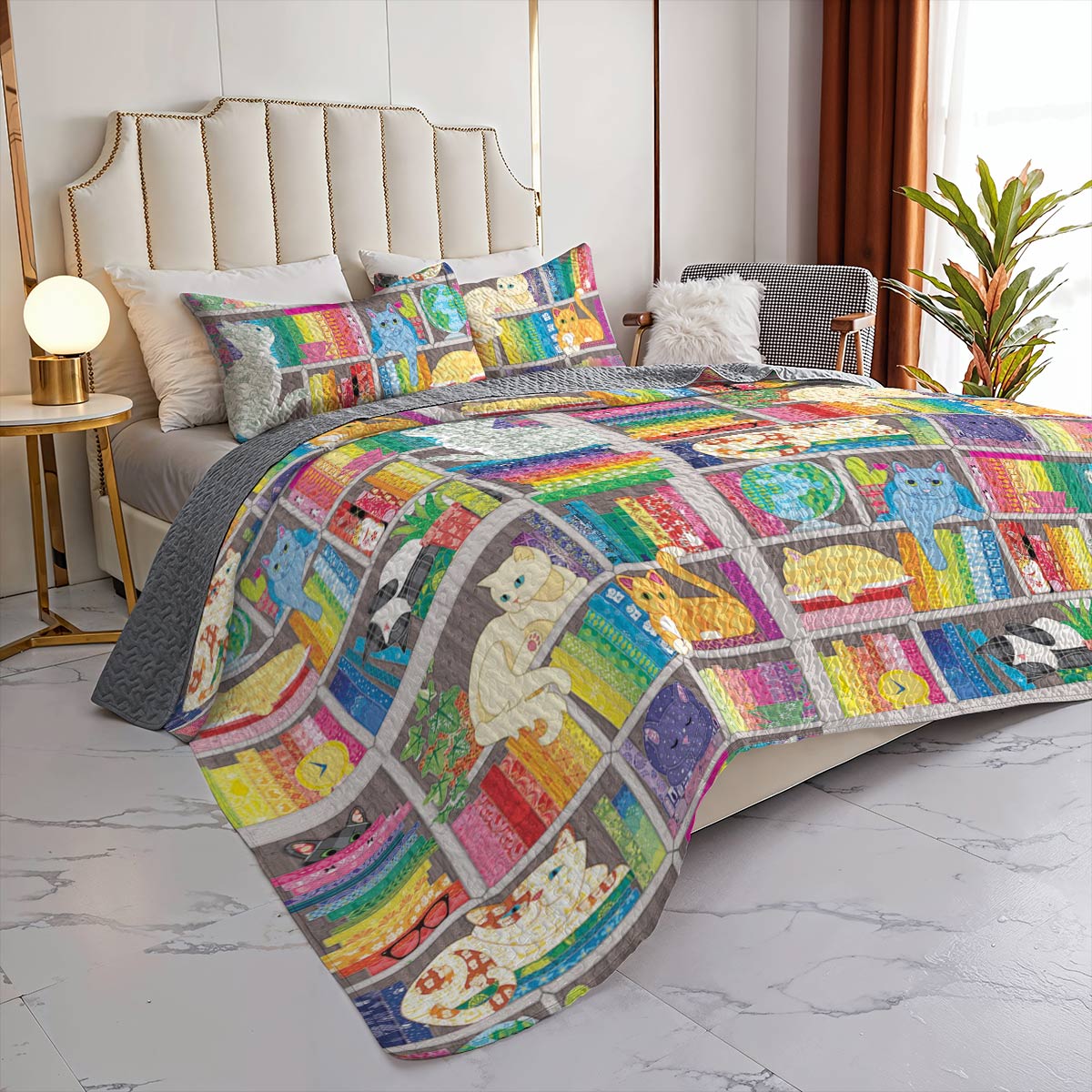 Shineful All Season Quilt 3-Piece Set Whiskered Wonder