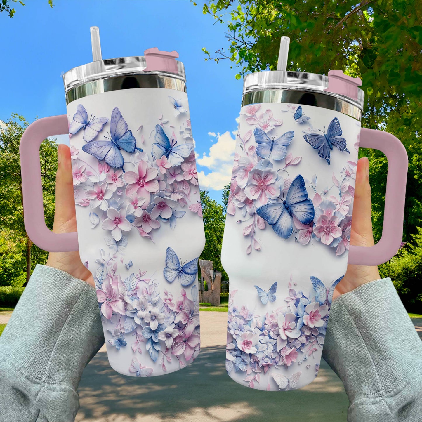 Shineful Tumbler Butterfly Garden