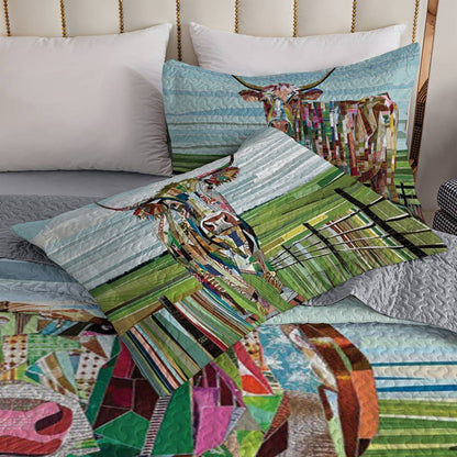 Shineful All Season Quilt 3-teiliges Set Bunte Kuh