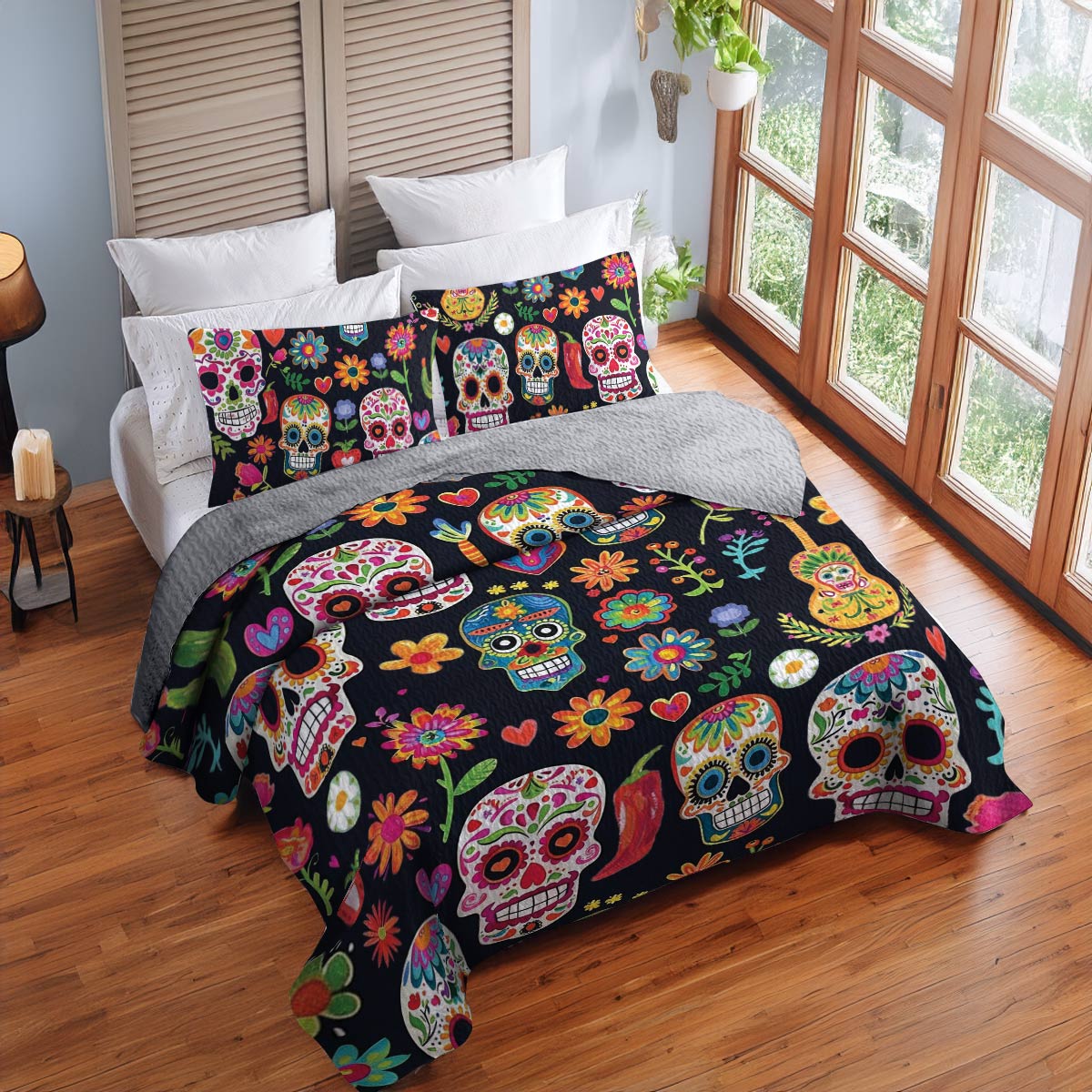 Shineful All Season Quilt 3-Piece Set Midnight Masquerade