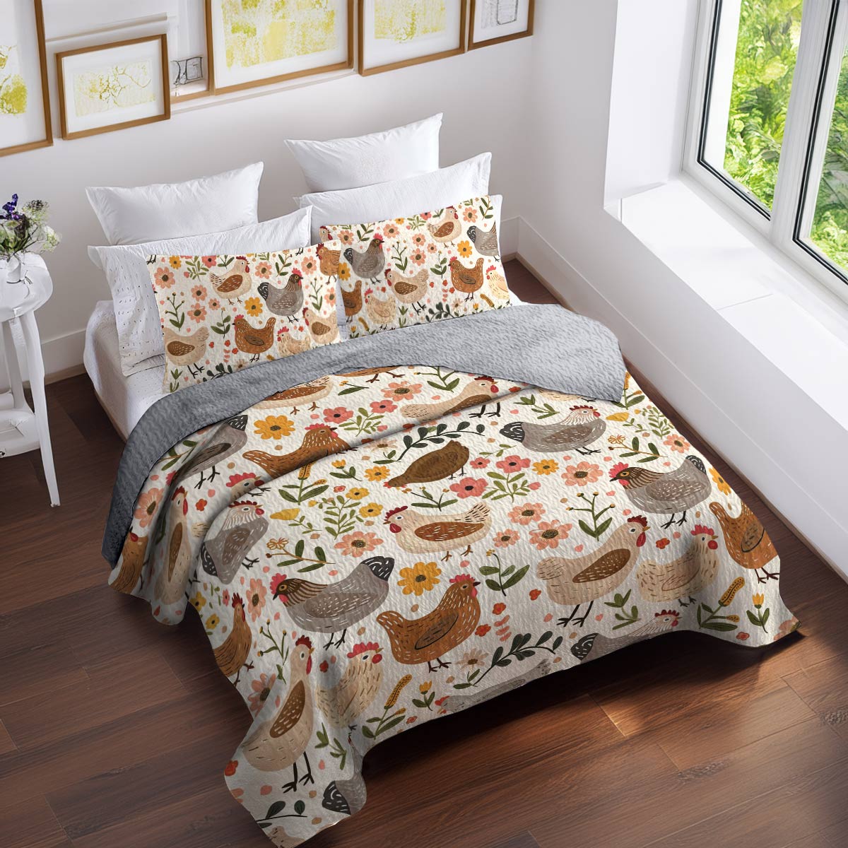 Shineful All Season Quilt 3-Piece Set Barnyard Brew