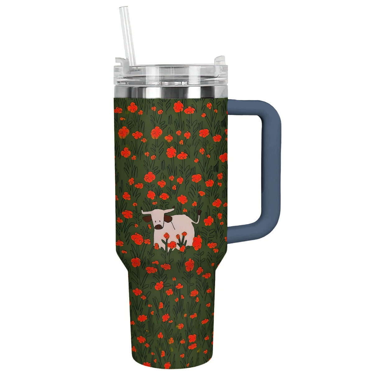 Cow 40 Oz Shineful™ Tumbler Dreamy Lk8 Navy 40Oz