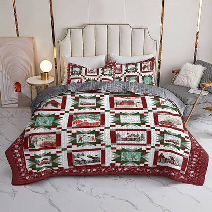 Shineful All Season Quilt 3-Piece Set Winter Wishes