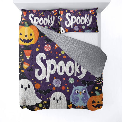 Shineful All Season Quilt 3-Piece Set Spooky Nights