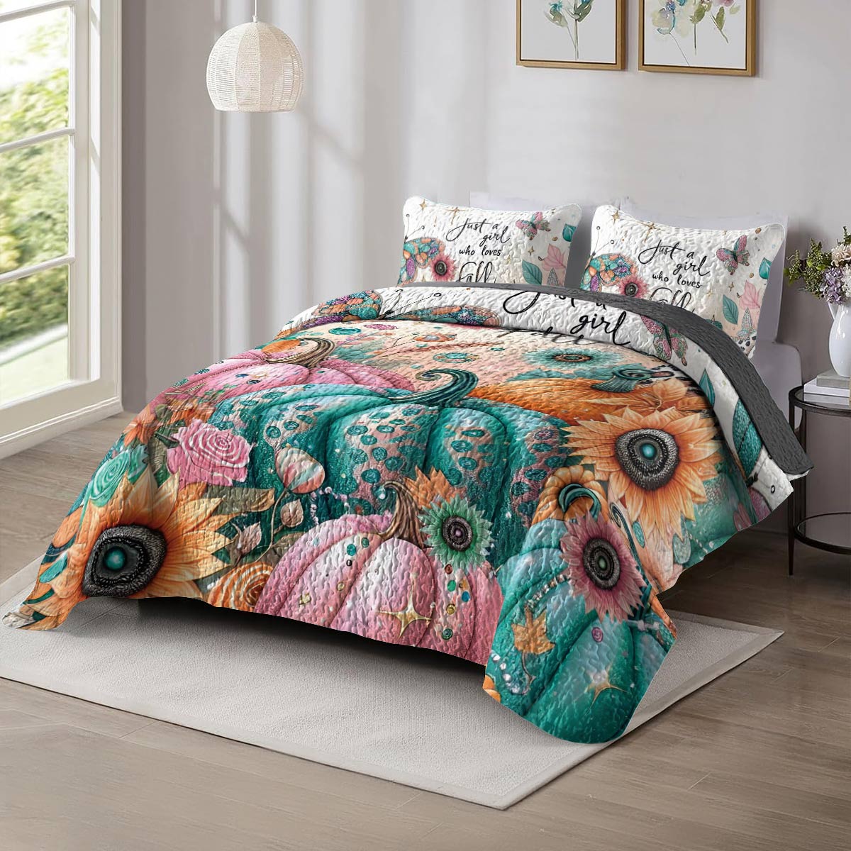 Shineful All Season Quilt 3-Piece Set Autumnal Dreams