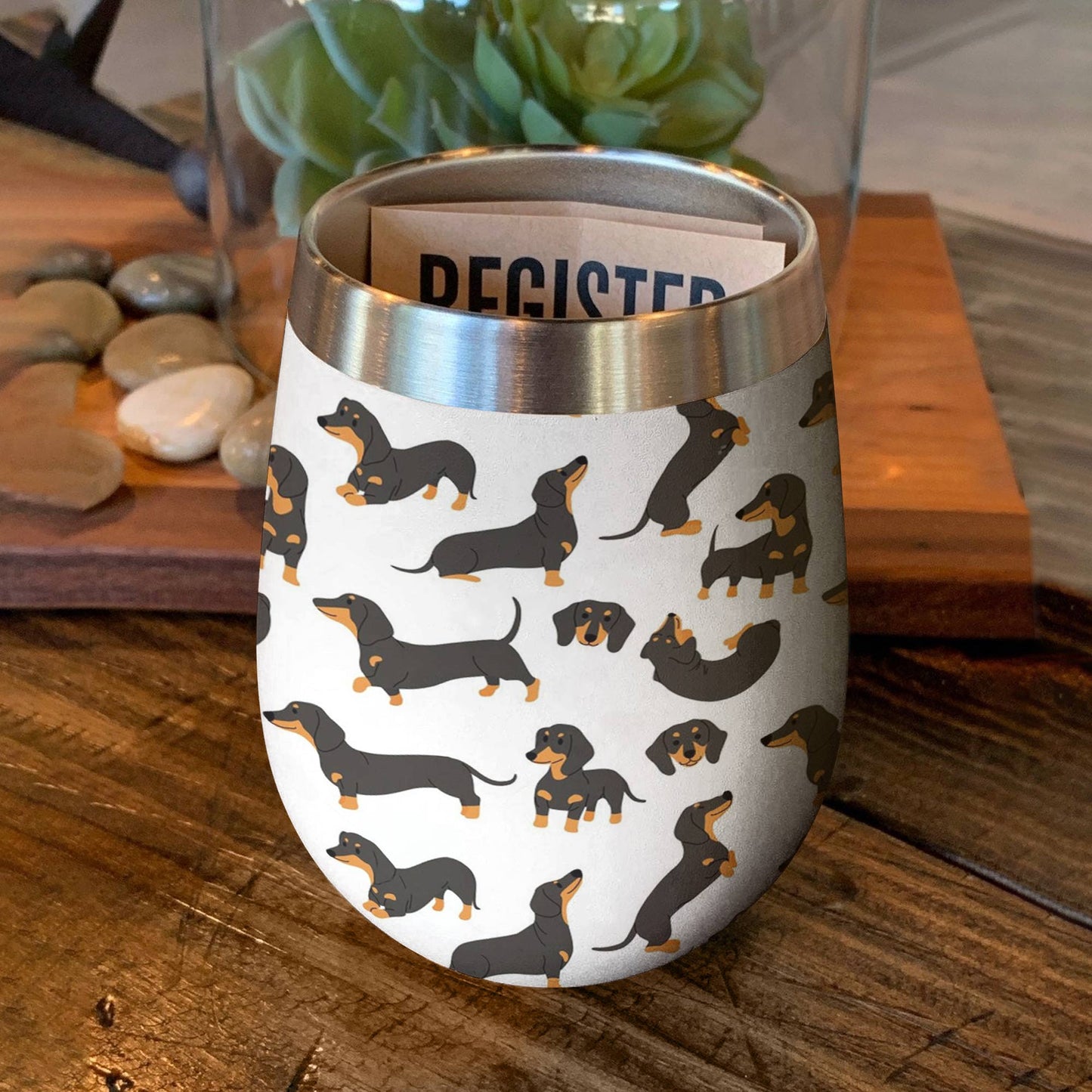 Shineful Wine Tumbler For Dachshund Lovers