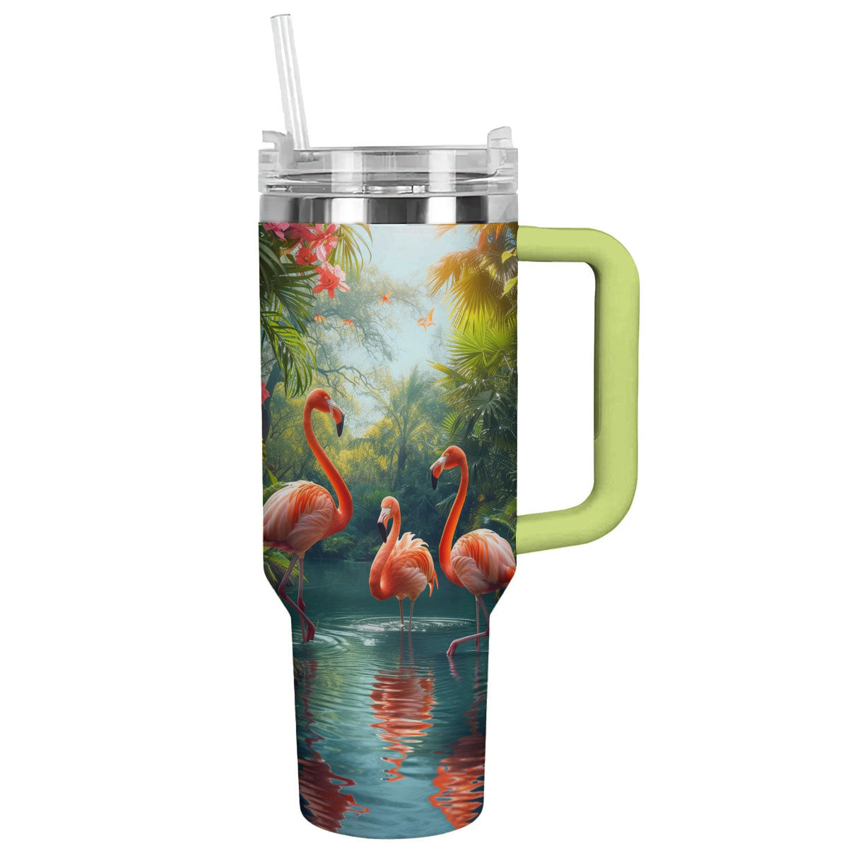 Shineful Tumbler Flamingo Flamingoes In Jungle