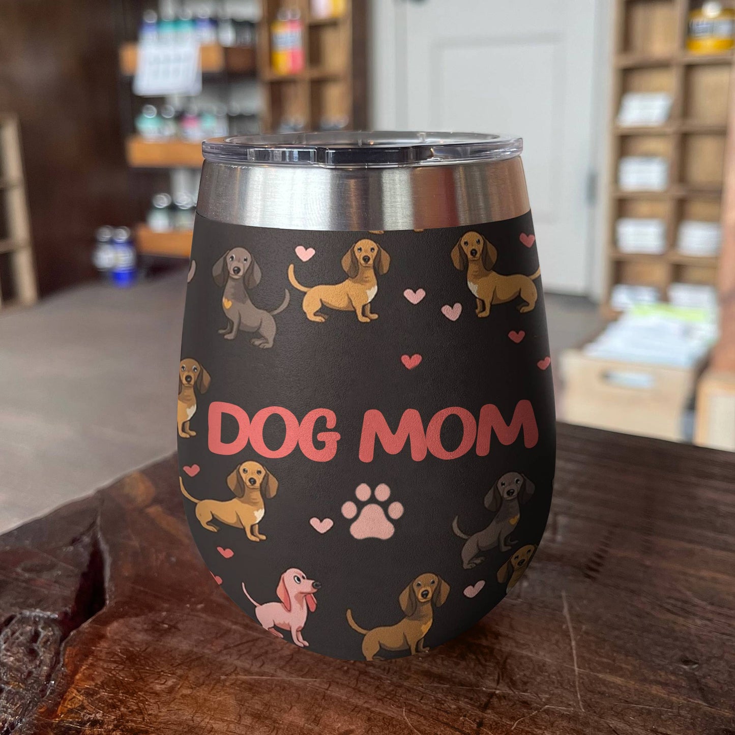 Shineful Wine Tumbler Dog Mom