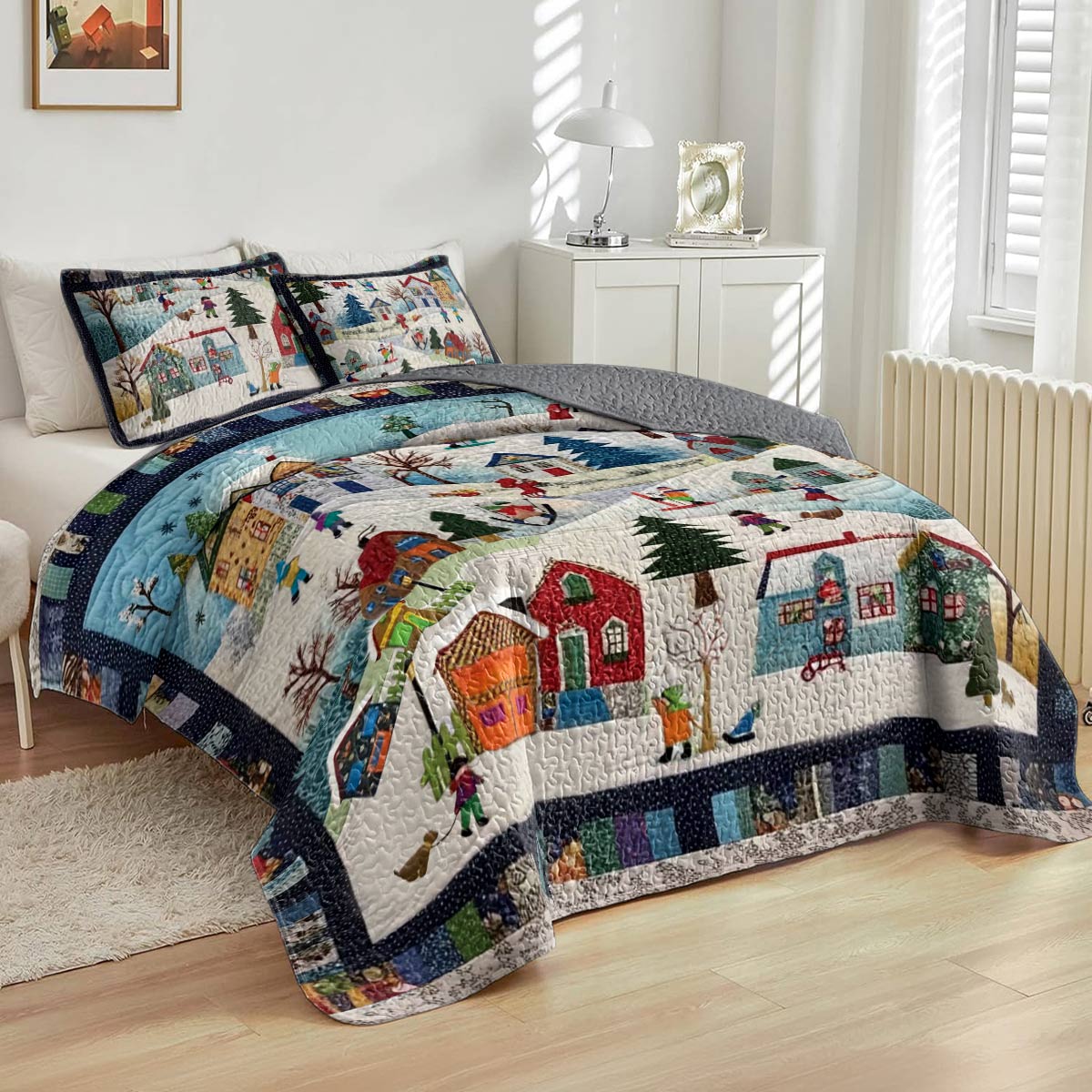 Shineful All Season Quilt 3-Piece Set Mistletoe Magic