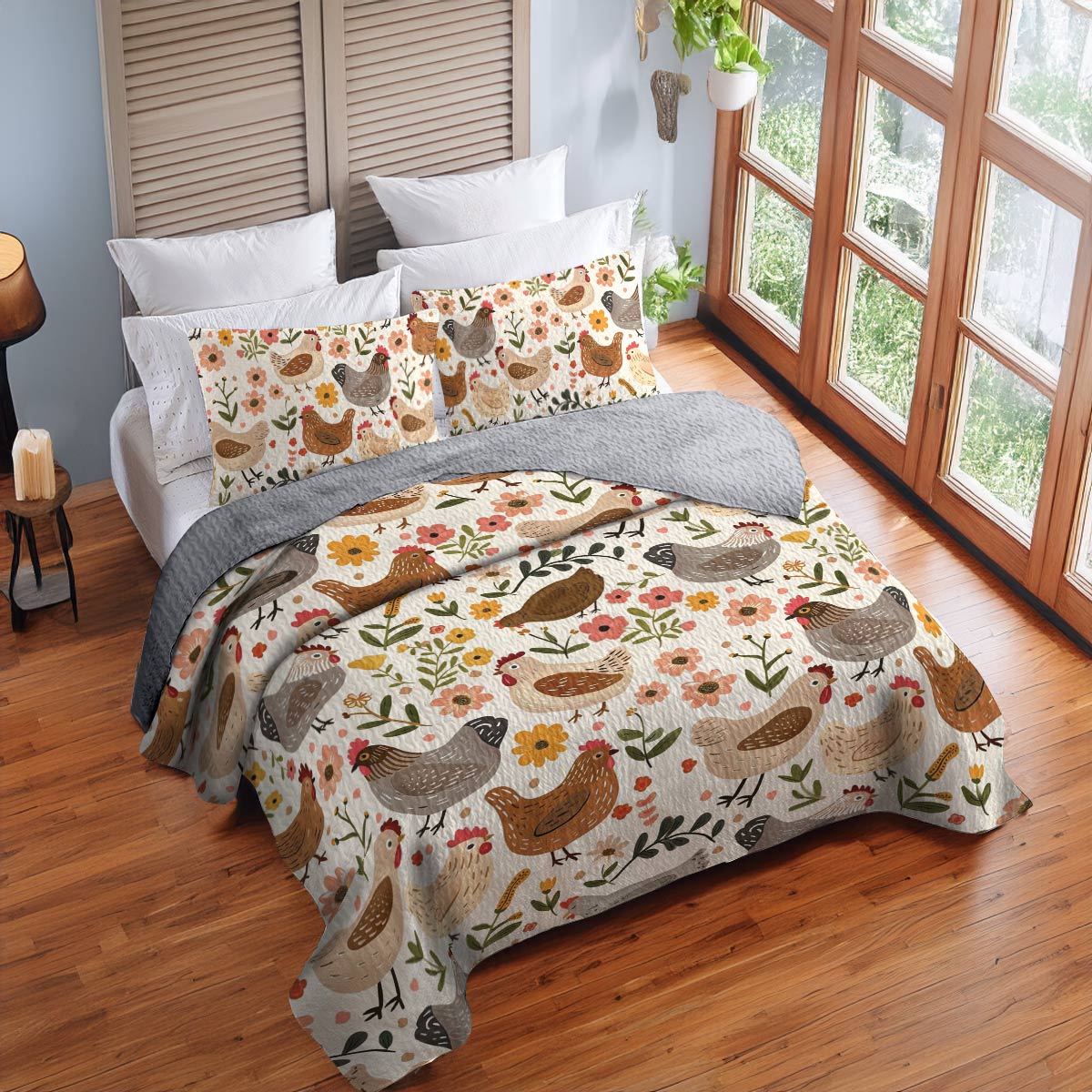 Shineful All Season Quilt 3-Piece Set Barnyard Brew