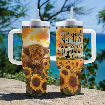 Shineful Tumbler Sunflower Cow Ver2