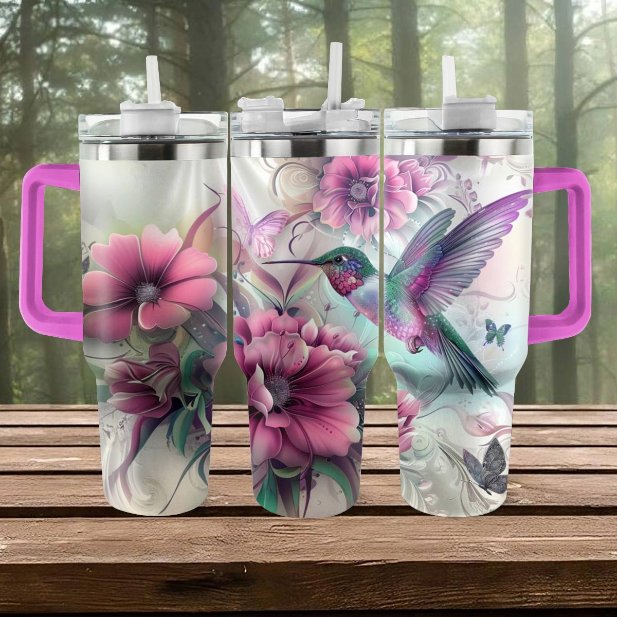 Shineful Tumbler Hummingbird Haven Ver2