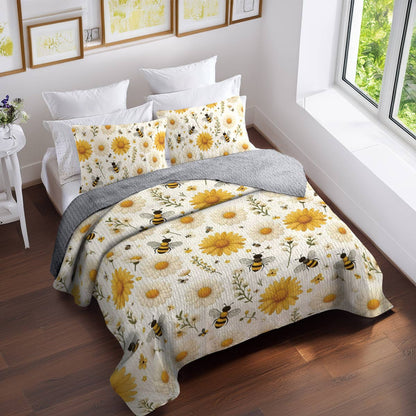 Shineful All Season Quilt 3-Piece Set Daisy Bee