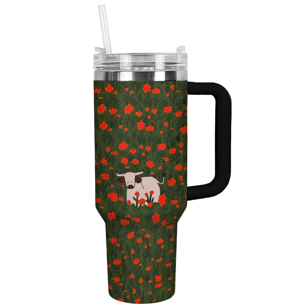 Cow 40 Oz Shineful™ Tumbler Dreamy Lk8 Black 40Oz