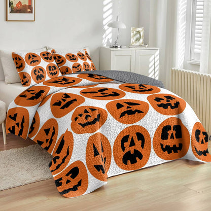 Shineful All Season Quilt 3-Piece Set Haunted Harvest