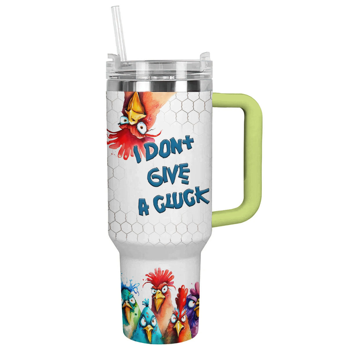 Chicken 40 Oz Shineful™ Tumbler Cluck Lk8 Green 40Oz