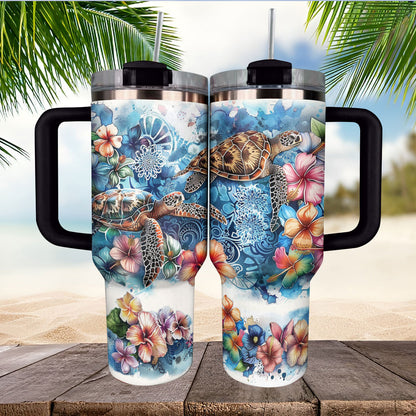 Verre Shineful Tortues de mer tropicales