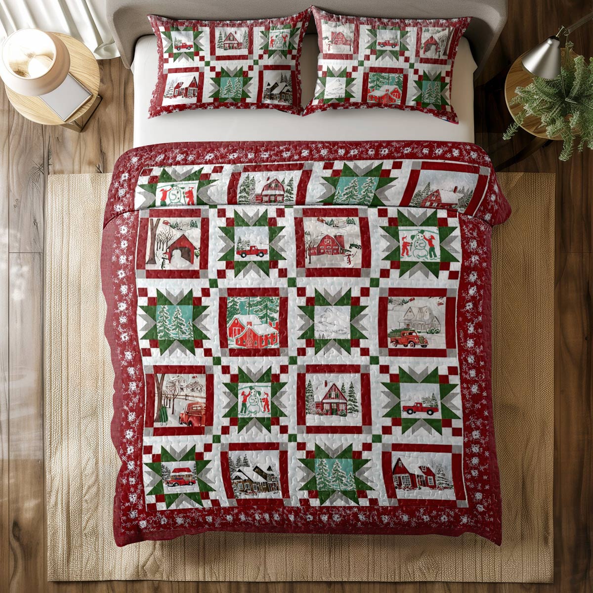 Shineful All Season Quilt 3-Piece Set Winter Wishes