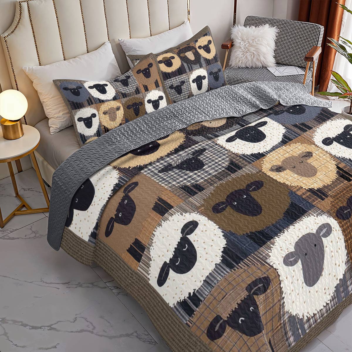 Shineful All Season Quilt 3-Piece Set Sheepish Dreams