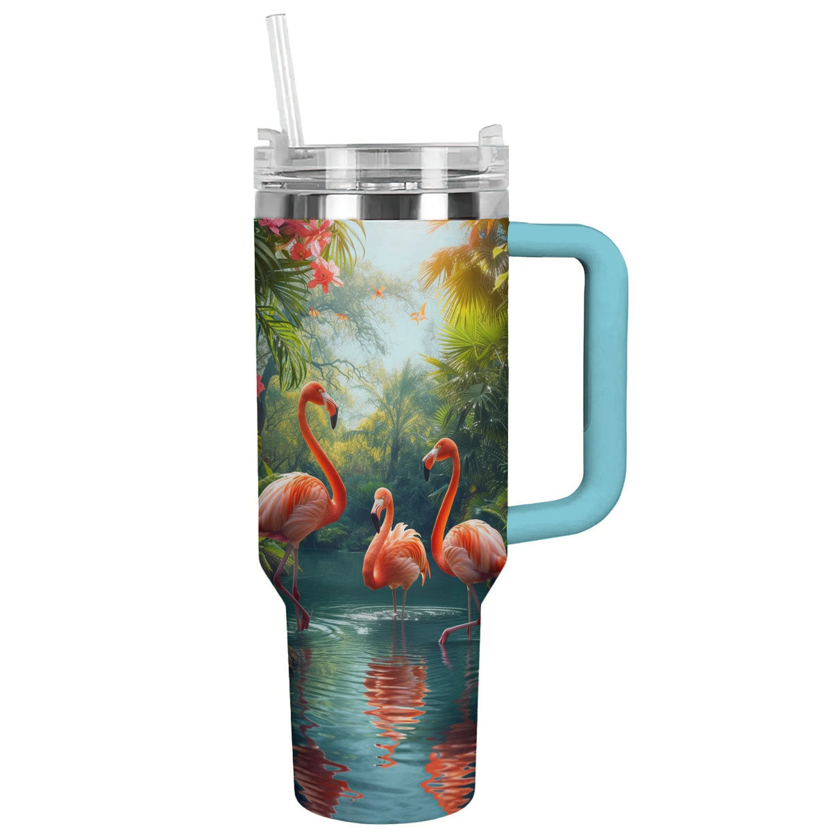 Shineful Tumbler Flamingo Flamingoes In Jungle