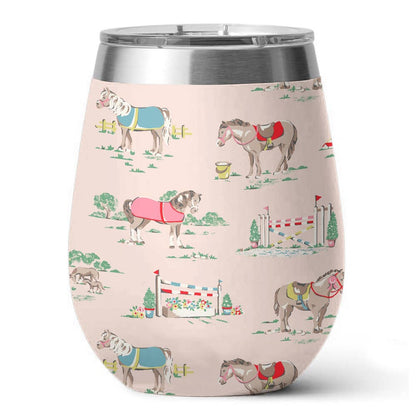 Shineful Wine Tumbler Horse Racing