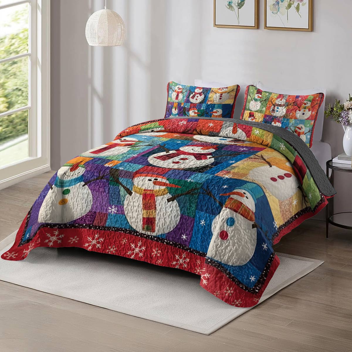 Shineful All Season Quilt 3-Piece Set First Snow