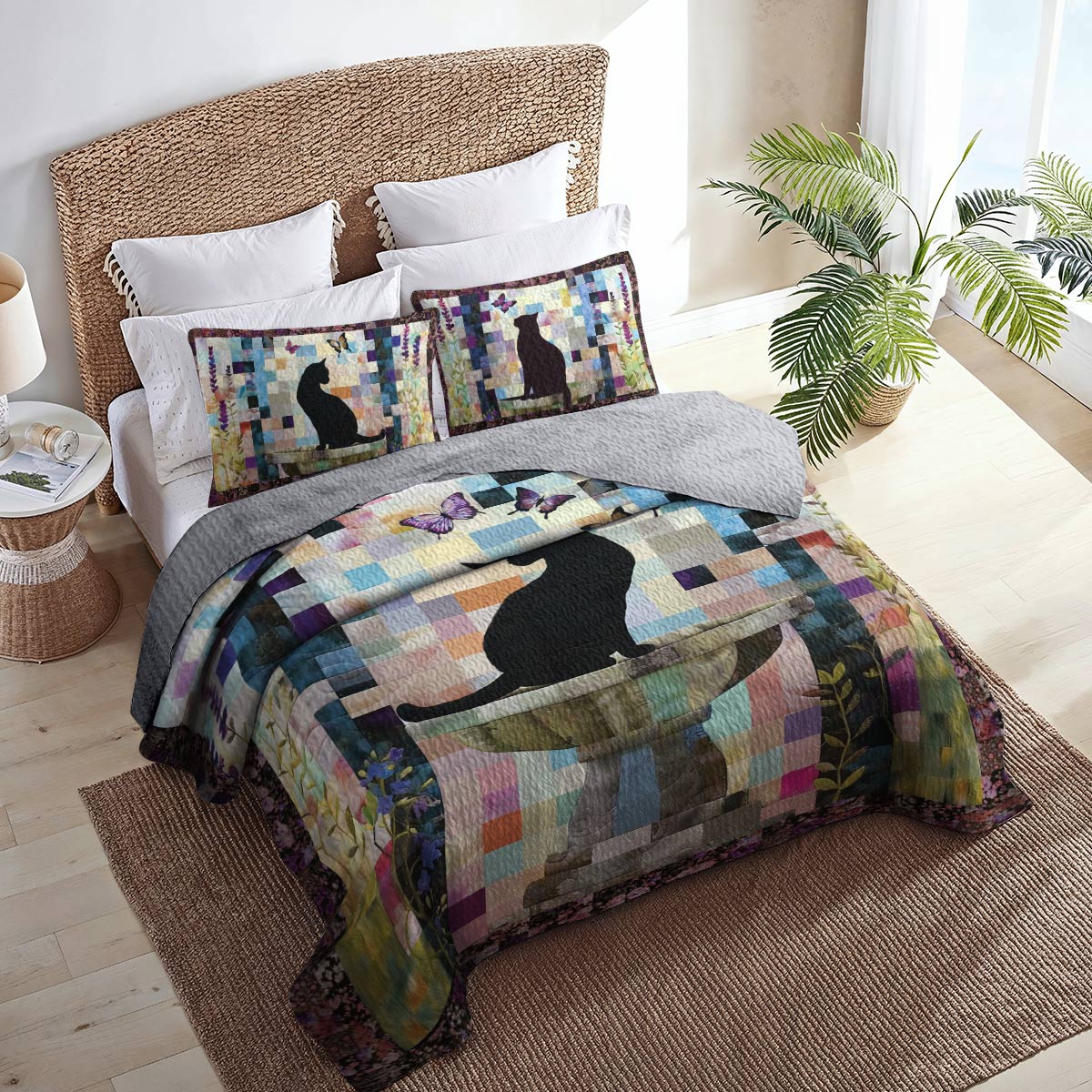 Shineful All Season Quilt 3-Piece Set Whisker Wonderland