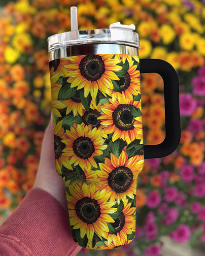 Flower 40 Oz Shineful™ Bright Sunflowers Lk8 40Oz Tumbler