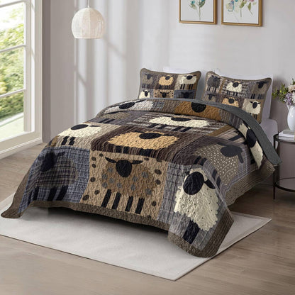 Shineful All Season Quilt 3-Piece Set Wooly Wonderland