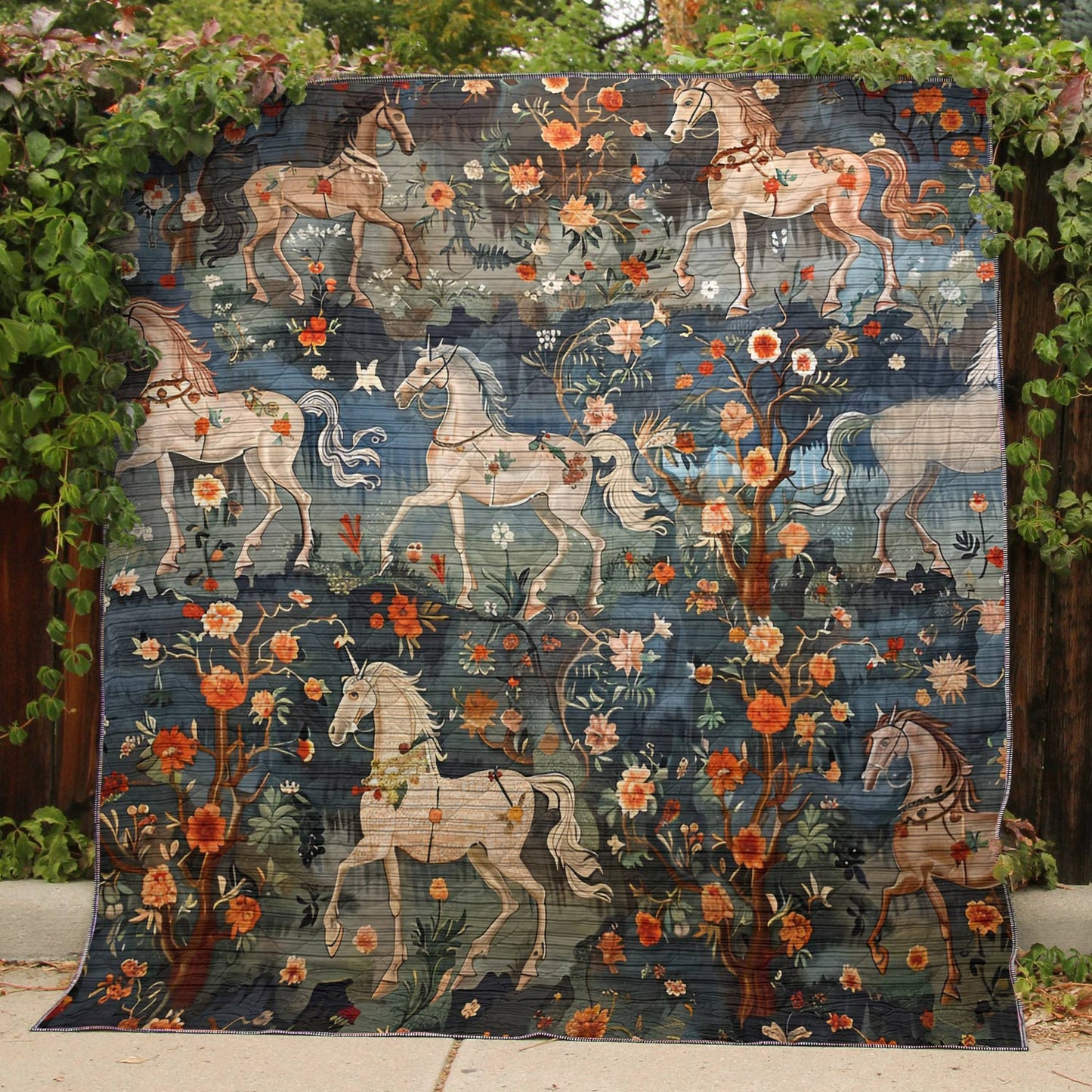 Shineful Quilt 3-Piece Set Mystery Horses