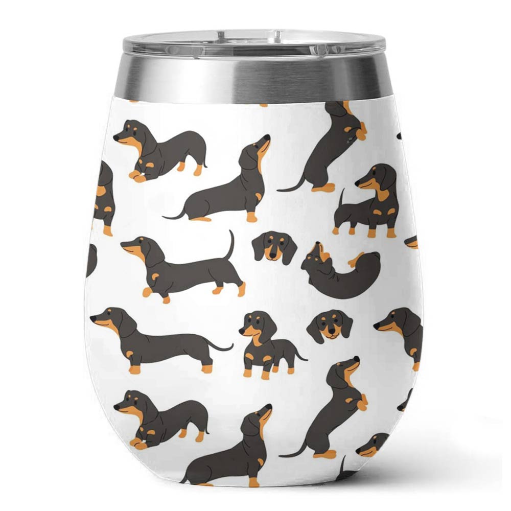 Shineful Wine Tumbler For Dachshund Lovers