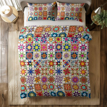 Shineful All Season Quilt 3-Piece Set Quilt Blocks