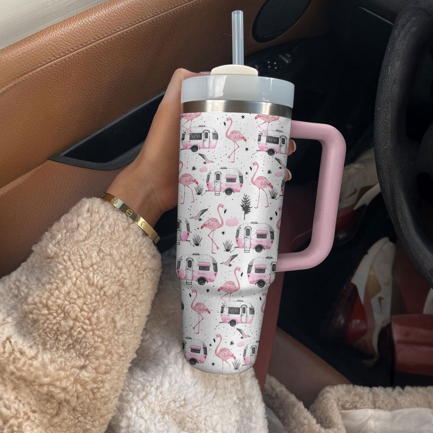 Shineful Tumbler Flamingo Trip